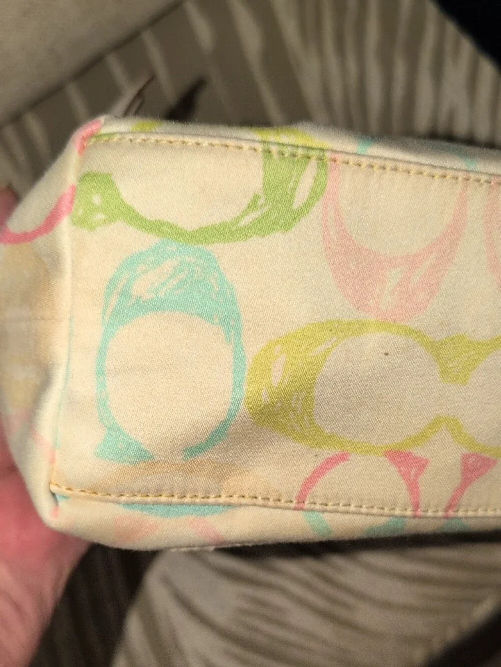 Vintage Coach Hamptons Weekend Scribble Top Handle Mini Bag